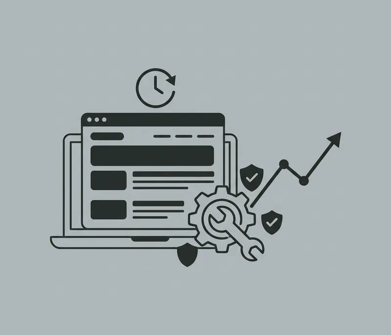 Abstract visual representing maintenance and support